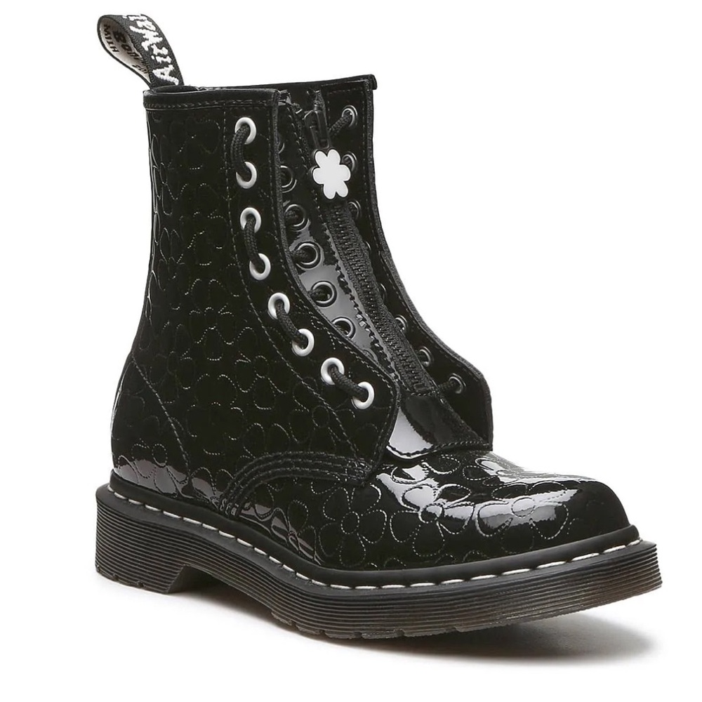 NWT-Dr Martens ‘1460 Jungle’ Zip or Lace Up Patent Leather Boot w/Floral Imprint